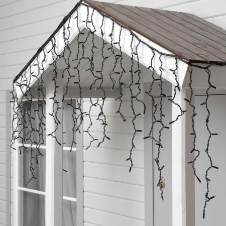 Garland "fringe" 3 x 0.9 m, IP65, UMS, dark rubber thread, 232 LED, glow of Multi, 220 V-1