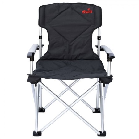 Folding chair with hard armrests, 67/60 x 55 x 48/97 cm, black/gray color-3