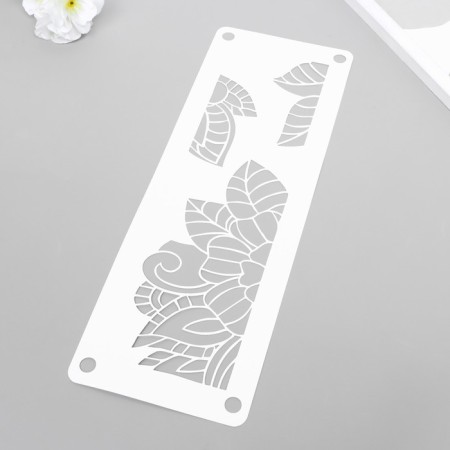 Stencil-border "Leaflets" 11x32 cm-1