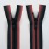 Lightning "Tractor", No. 5, detachable, automatic lock, 60 cm, red/black color