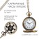 Pocket clock "Flower", quartz, d dial - 3.5 cm