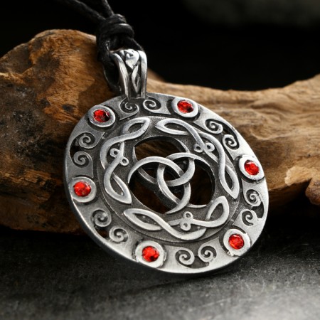 Amulet-siders, Totem "Magy Triskel" No. 42, Metal, D = 3 cm-1
