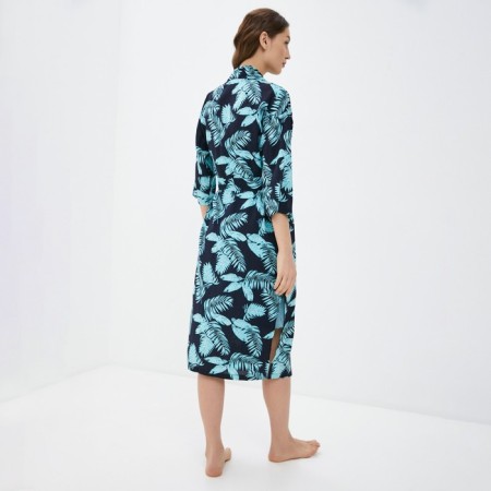 Female set (robe and combination) KAFTAN, size 40-42, turquoise color/blue-1