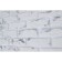 Gypsum tile "Vintage" 0.5 sq.m. (33pcs in a set) White stone, 200x65 mm