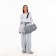 Sports bag with lightning, long belt, white/black color