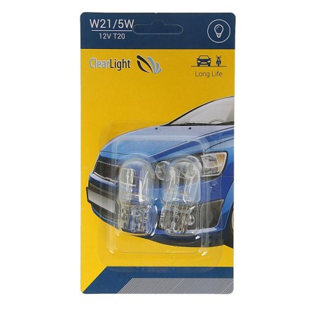 Car lamp Clearlight W21/5W, T20 12 V, set 2 pcs