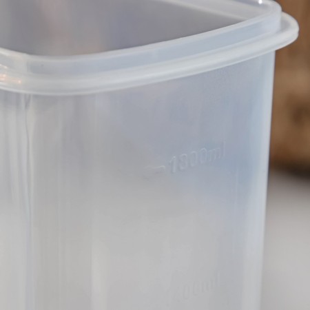 Plastic jar for bulk products "Gloria", 1.8 l, 18 × 10 × 22 cm, blue color-5