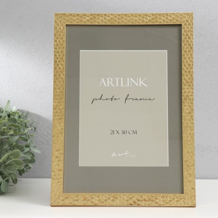 Photo frame Plastic "Stella" 21x30 cm, gold 76819