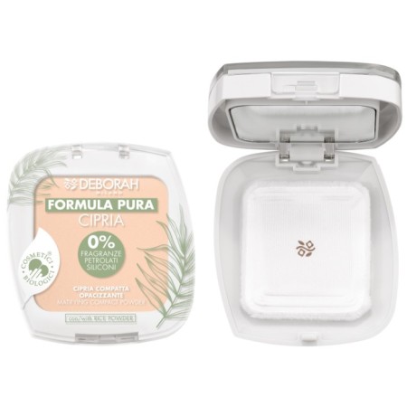 Facial powder matting Deborah Milano Formula Pura Matifying Compact Powder, tone 02, 9 g