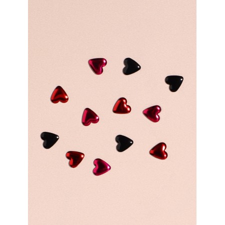 Decorative elements for decor, voluminous, 12 cells, black/pink/red color-5
