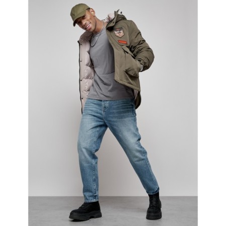 Male jacket, size 54, khaki color-18