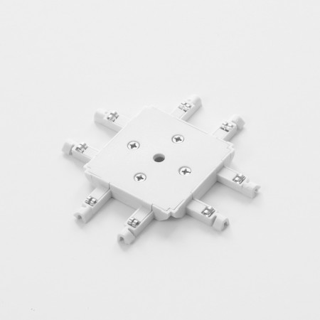 Connector SLIM "X-shaped" 4-filled white 0.7x4x2cm-4