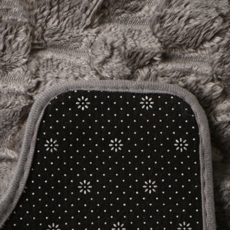 Bathroom mat Ethel "Rombs", col. light gray, 40x50 cm-2