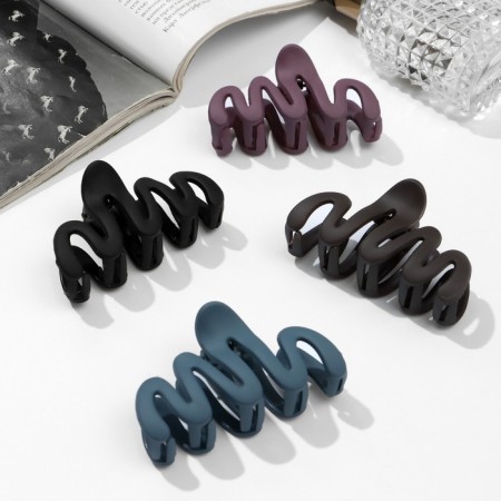 Hair crab "Matte" wave Color, 7 cm, mix-2