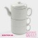 Set Porcelain Tea Dauline "Esthet. Ornament ”, 3 subjects: kettle 400 ml, 2 circles 280 ml, white color