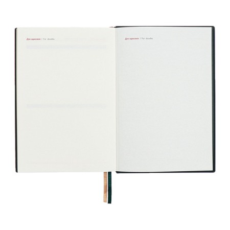 Dated 2025 diary, A5, 176 sheets of Escalada, solid cover of artificial leather, 3D design, embossing foil, lies, cream block 70 g/m2, green-13