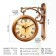 The clock is double -sided, on the suspension "Sabatini", a smooth move, 35 x 30 cm, dial 20 cm