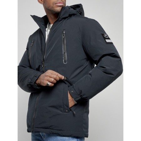 Male jacket, size 58, dark blue color-11