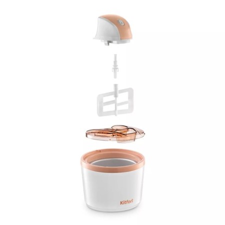 Icense KitFort KT-1841, semi-automatic, 12 W, 1.2 l, white-orange-5