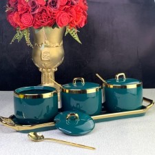 Set of cans with spons on the Lenardi stand, 3 items