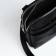 Male bag over the shoulder, Textura, artificial leather, black color