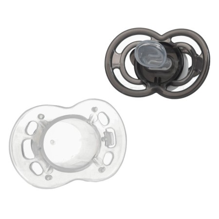 Nipple is an orthodotical dummy "elephant" with a cap, +0 months, black-4