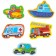 Soft puzzle for babies "Transport", 5 puzzles, crumb I