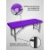 Cosmetological couch with a face for the face of the Massage Basic SV, size 180 × 60 × 72 cm, purple color