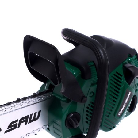 Forest chainsaw, green, sound effects, works from batteries-4