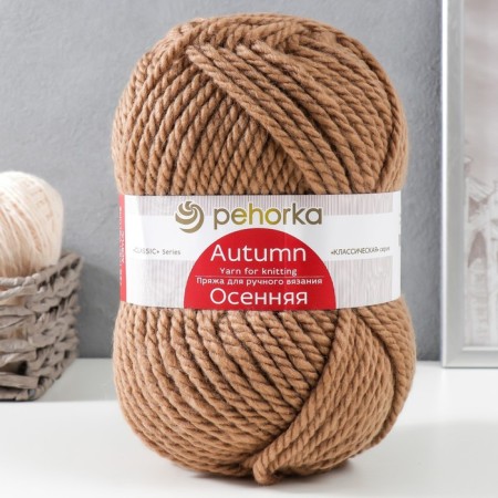 Autumn yarn 25% wool, 75% pan 150m/200g (412-powerful)