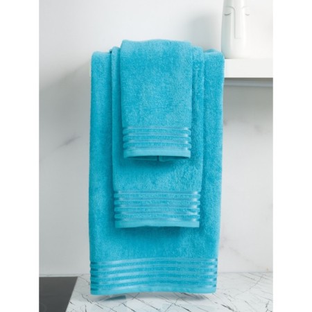 Terry towel Bio-Textiles, 380 gr, size 40x70 cm, blue color