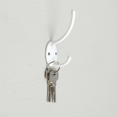 Hook furniture tundra TKD012, two -rod, white-1