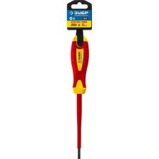 Dielectric bison screwdriver, professional, three -component handle, SL4 x 100 mm