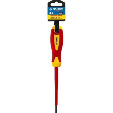 Dielectric bison screwdriver, professional, three -component handle, SL4 x 100 mm