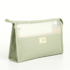 Lightning cosmetic bag, green color