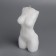 Figure candle "Women's silhouette" with ties, 4x4x11 cm, white