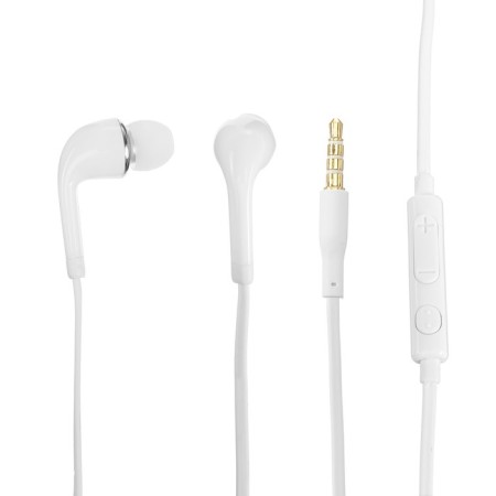 Headphones Oxion HS230WH, vacuum, microphone, 100 dB, 16 Ohm, 3.5 mm, 1 m, white