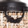Ceiling light "Julius" brown/black 1x40W, E27, 37x37x70 cm