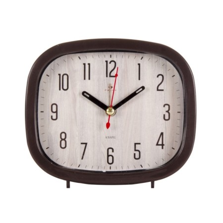 Clock - desktop an alarm clock, discrete move, 12.5 x 10.5 cm aa