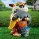 Garden figure "Cat Fisherman Medium" 41x23x18cm