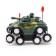 Tank-cross-cutting machine, triple wheel, lighting effects, works from batteries