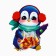 Package for sweets "Penguin", 11 x 6 cm, New Year