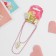 Kit 2 subjects: 2 hairpins, pendants "unicorns", color pink-gold