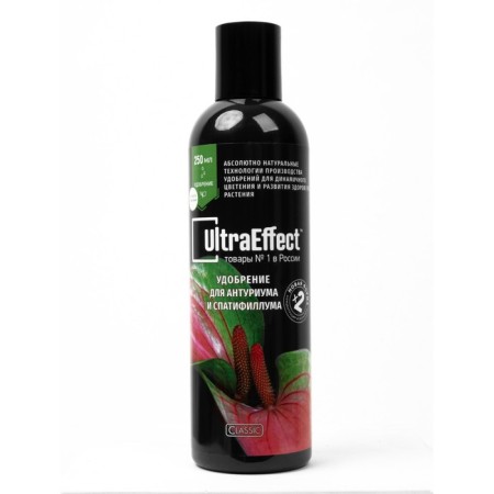 Liquid fertilizer "Ultraeffect" for anthurium and spathiphyllum, 250 ml