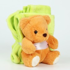 Soft toy with a blanket 
