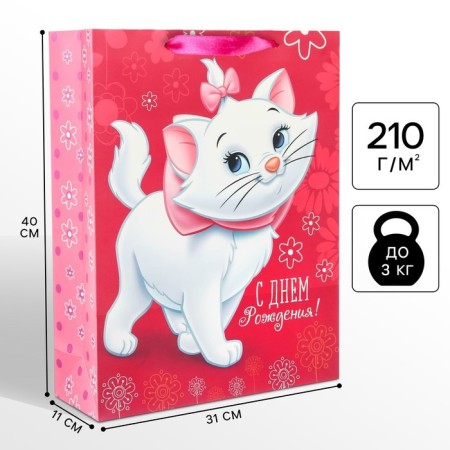 Gift package "Happy Birthday!" 31x40x11 cm, packaging, cats aristocrats