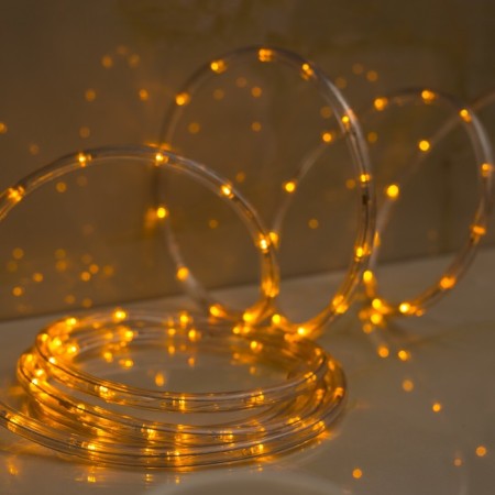Luazon Lighting 10 mm light cord, IP65, 5 m, 24 LED/m, 220 V, 8 modes, glow yellow-1