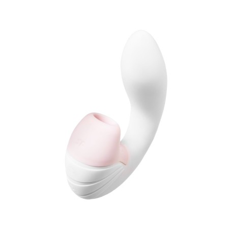 Satispyer Supernova vibrator, with a vacuum-wave stimulant, 16.9 cm, silicone, white color-10