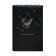 A5 sketchbook, 30 black sheets on the crest, “whale”, solid substrate, density 110 gr., Mix