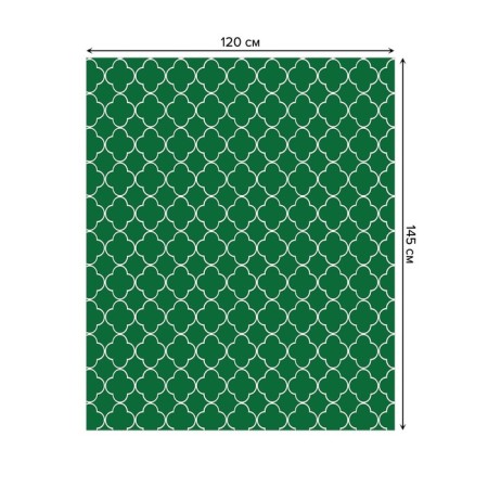 The tablecloth "Classic ornament", rectangular, Saten, size 120x145 cm-1